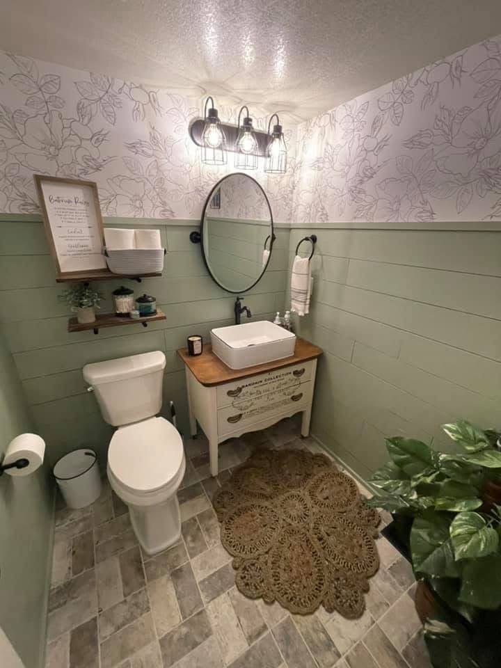 After bathroom remodel