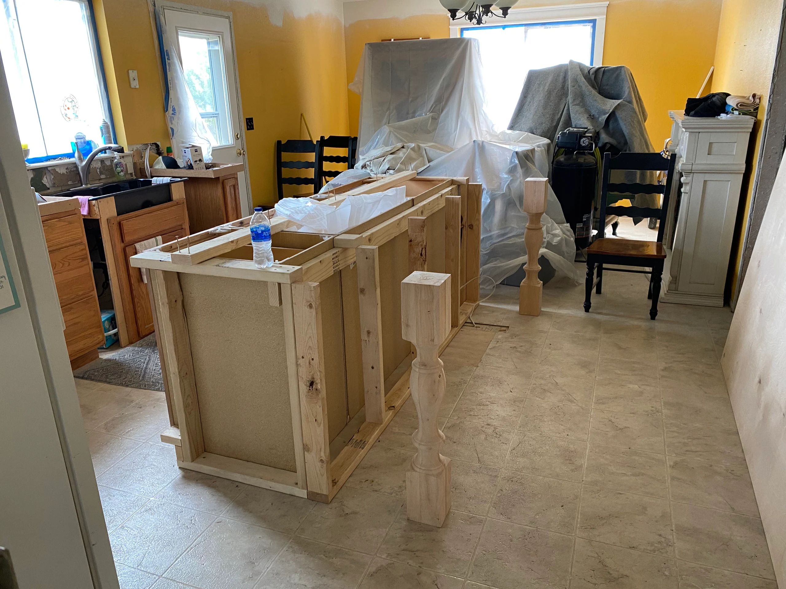 Before kitchen island remodel
