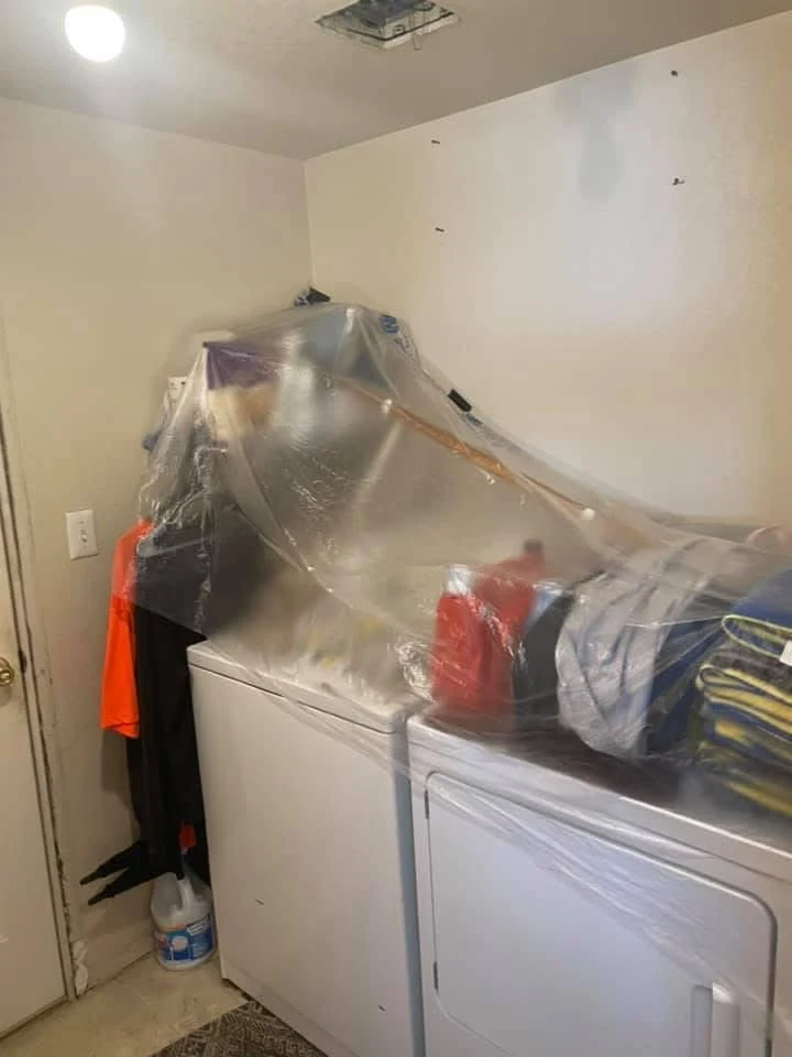 Before laundry room remodel